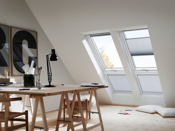 Home office in a loft conversion