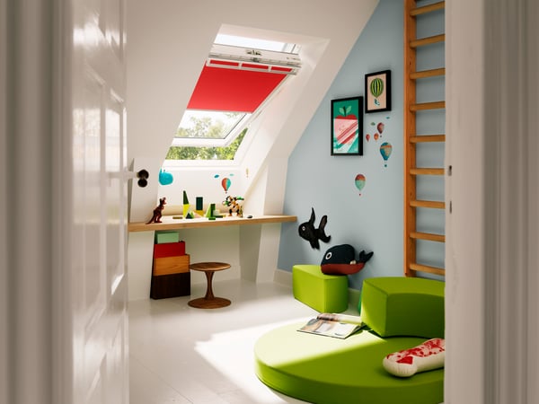 The kids will love having an attic bedroom retreat