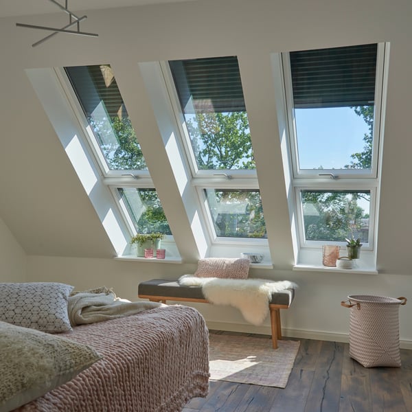 A loft or attic conversion is perfect for a master bedroom suite