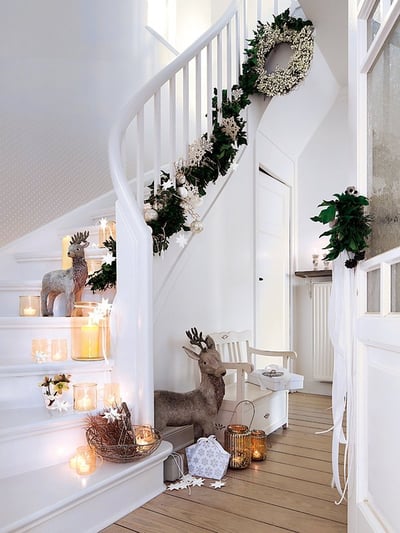 Add decorations to a staircase