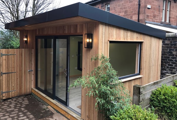 The complete garden room in Jordanhill Glasgow, by Outside In Garden Rooms